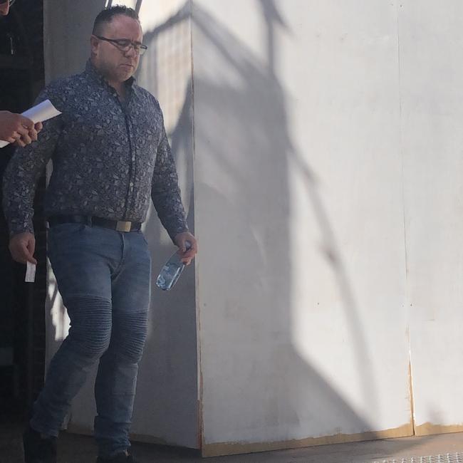 Stewart McMillian, 43, of Balgowlah, leaving Manly Local Court on Wednesday, after being convicted of high range drink driving. Picture: Manly Daily