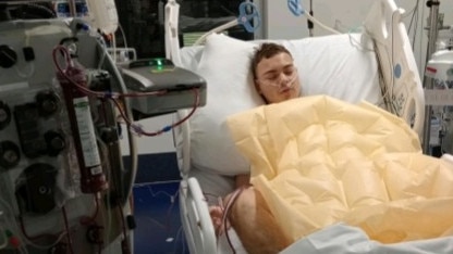 17-year-old Isaeah Earlett is facing a long battle as he undergoes treatment for kidney failure at the Mater Hospital in Brisbane. Photo: Supplied