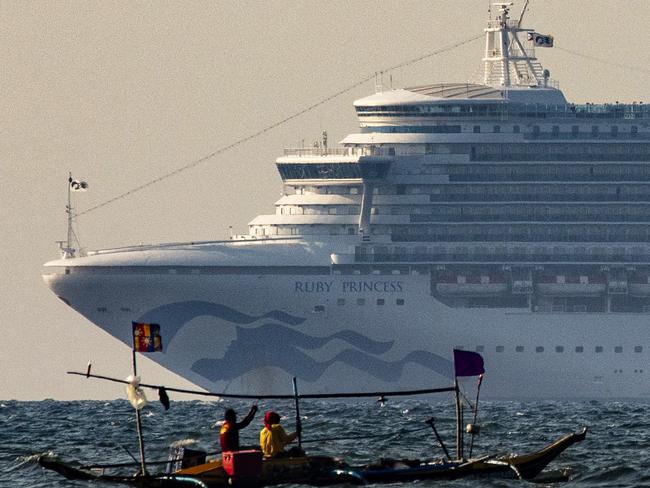 Ruby Princess in the waters of Manila Bay.