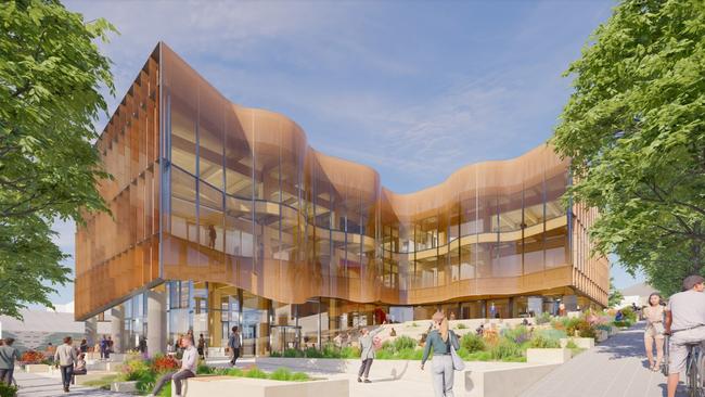 Multimillion-dollar plans to build a new health, innovation and education stand-alone campus in Gosford have been unveiled. Picture: Lyons / EJE Architecture