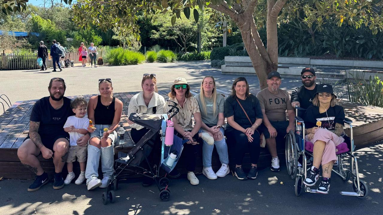 Tayla’s family at the zoo. Picture: Supplied by family,