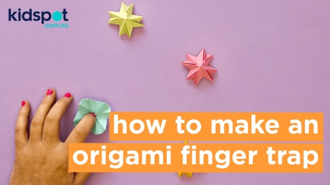 DIY paper craft: How to make an origami finger trap