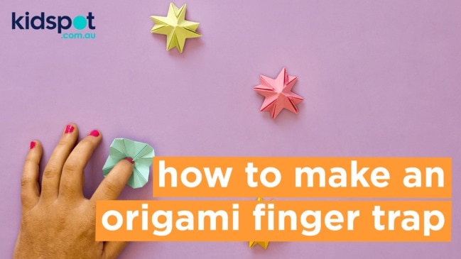 How to make DIY origami FINGER TRAP [paper finger trap, origami fidget toy]  