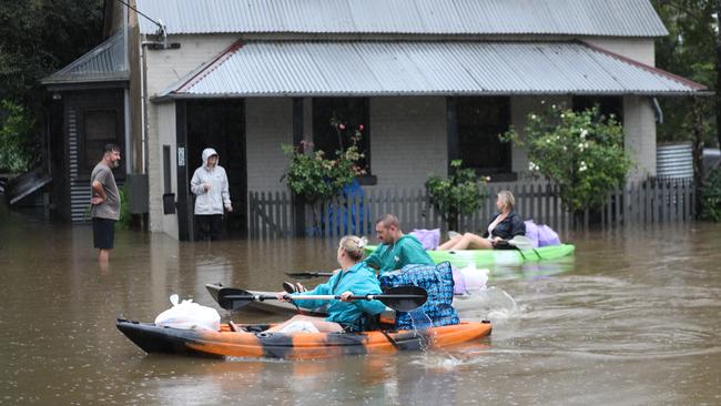 Residents of North St Windsor in Sydney have started evacuating or moving stuff to higher ground.