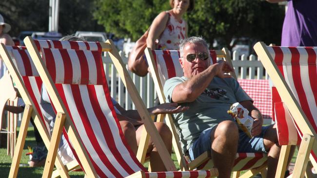 The Alice Springs Bush BBQ festival has began on the afternoon of the 2025 federal election, May 3, 2025. Picture: Gera Kazakov