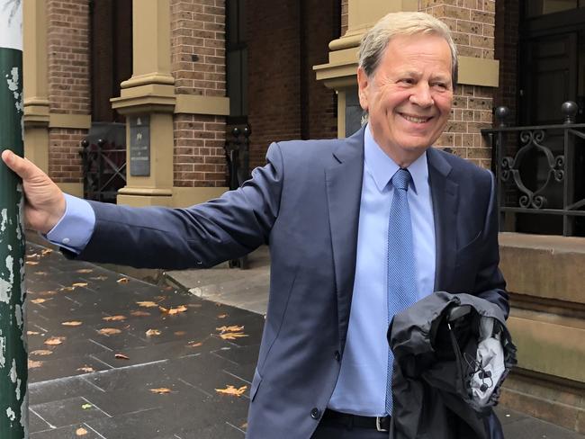 Ray Martin outside the NSW Supreme Court in Sydney on Thursday. Picture: Derrick Krusche