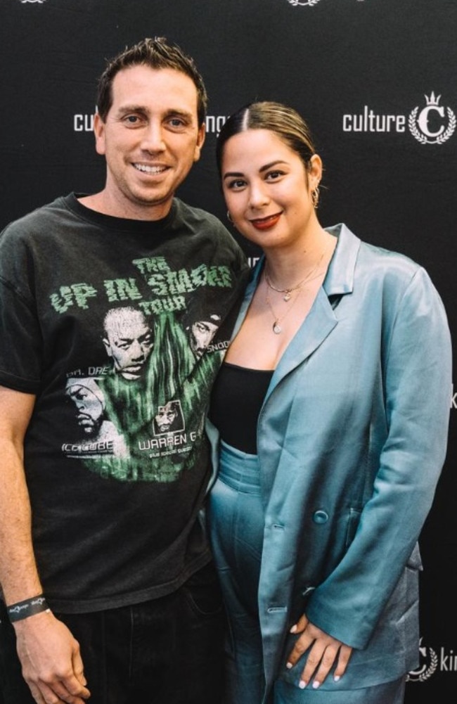 Rich-listers Simon and Tahnee Beard built on their love of hip-hop culture and opened Culture Kings on the Gold Coast, which is now a chain of eight stores. Picture: Supplied