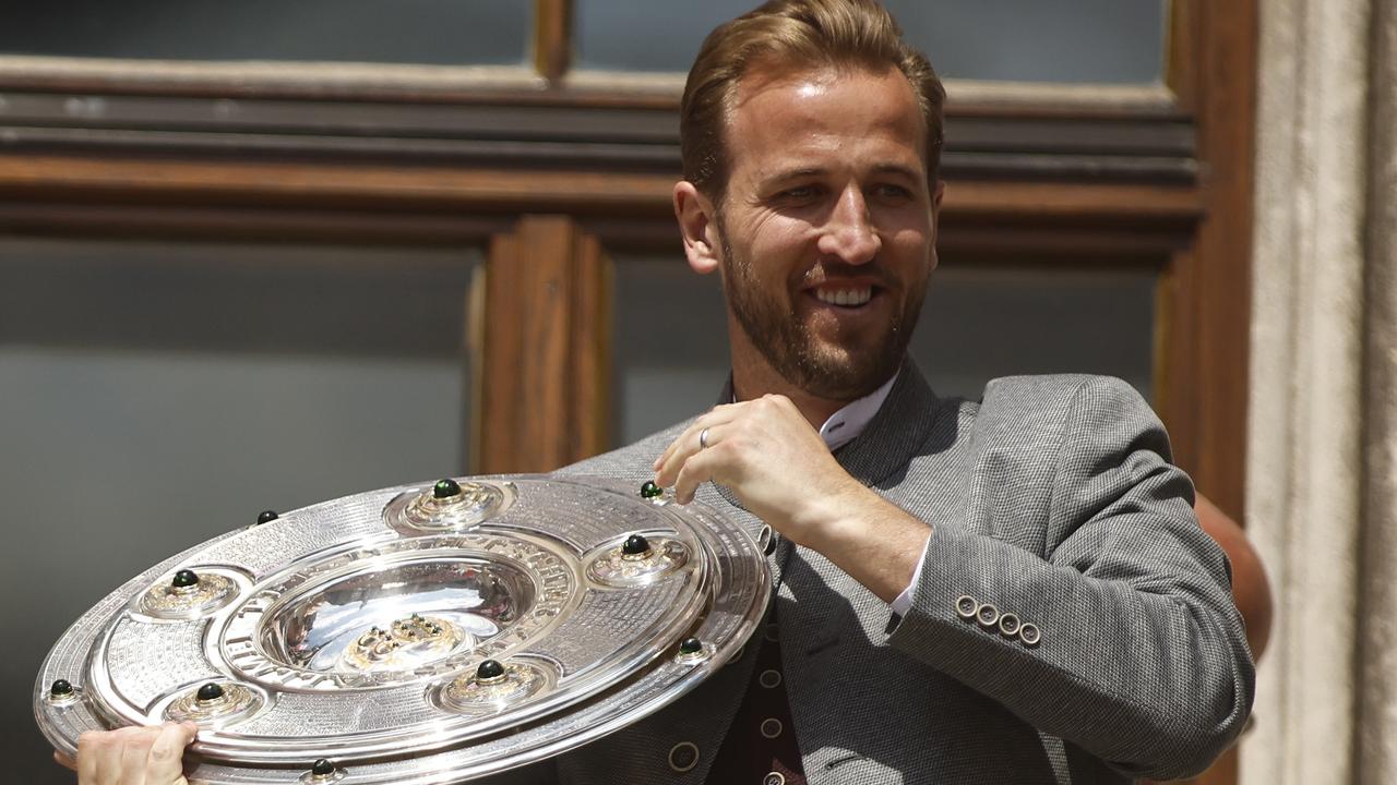 After winning his first ever trophy with Bayern Munich, can Harry Kane win another one at the FIFA CWC? (Photo by Johannes Simon/Getty Images)