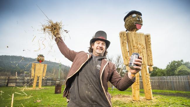 Preview to the Huon Valley Mid Winter Festival- Big Willie creator Marcus Gibbon. Picture: Richard Jupe