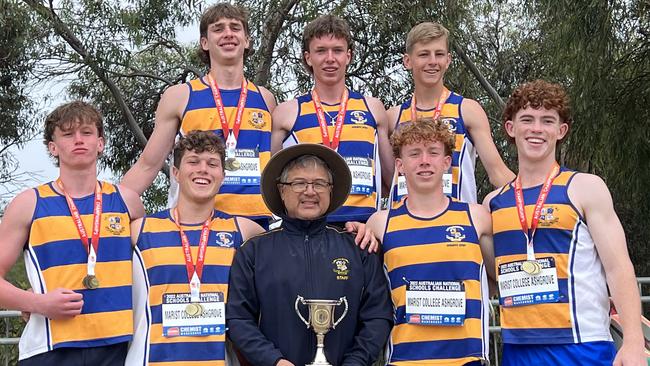 The victorious Marist College Ashgrove under-17 team.