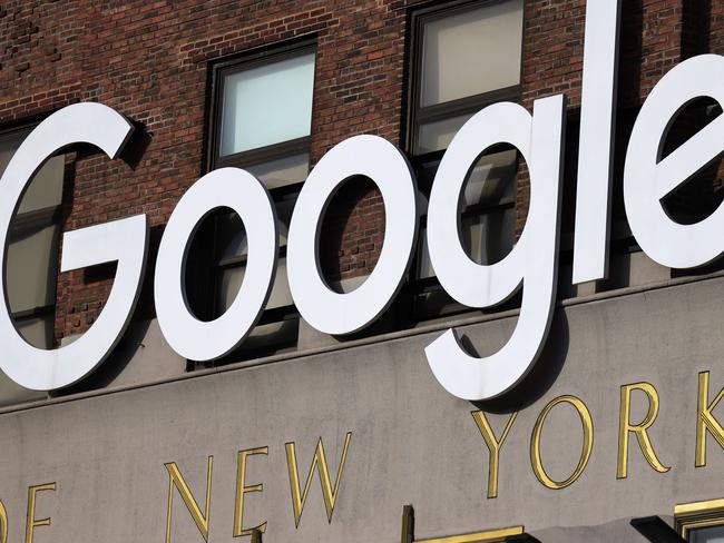 NEW YORK, NEW YORK - JANUARY 25: The Manhattan Google headquarters is seen on January 25, 2021 in New York City. Google announced today that it will be opening up select Google facilities to serve as mass vaccination sites open to anyone eligible to receive the coronavirus (COVID-19) vaccine. They will also commit to using more than $150 million dollars to promote vaccine education.   Michael M. Santiago/Getty Images/AFP == FOR NEWSPAPERS, INTERNET, TELCOS & TELEVISION USE ONLY ==