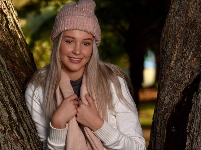 Taylah Rayner, 17, is all set for the onset of colder weather in Townsville. Picture: Evan Morgan