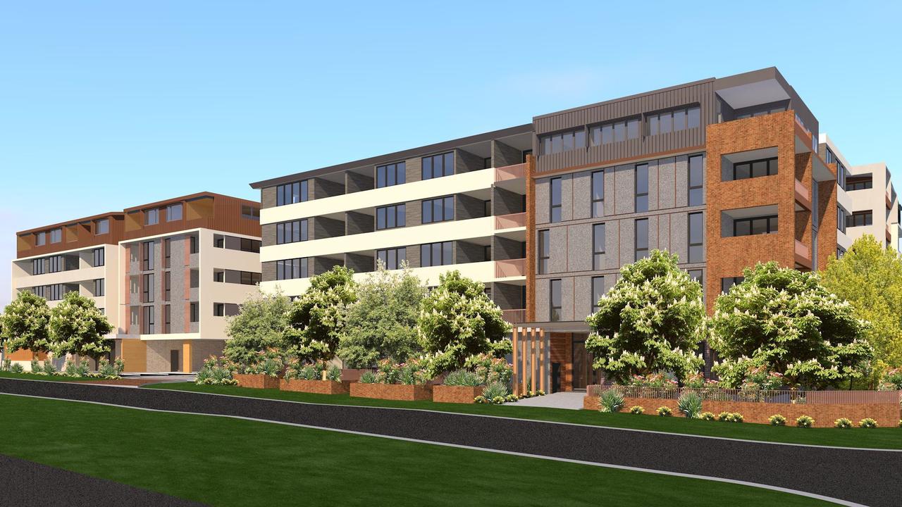 Concept art for a planning social housing project on Princess Street in Newtown by Mission Australia, which is set to be lodged with the Queensland government this month.