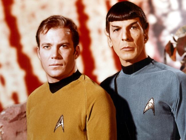 The originals ... William Shatner as Captain Kirk and Leonard Nimoy as Spock in Star Trek.