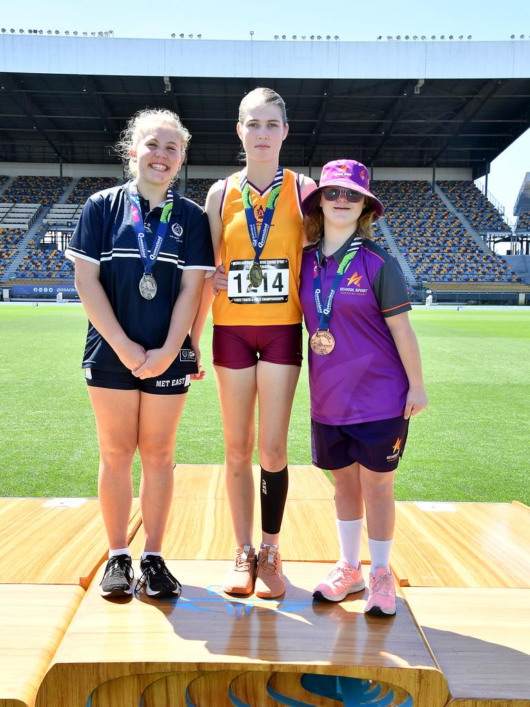 Queensland Representative School Sport track and field championships in Brisbane. Saturday October 12, 2024. Picture, John Gass