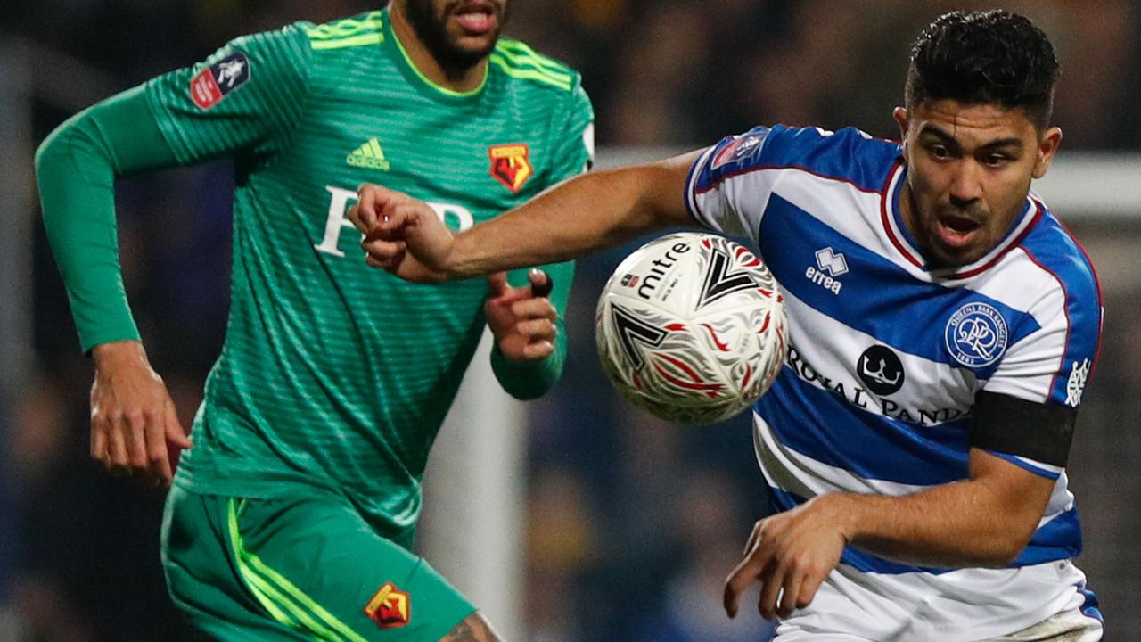 Massimo Luongo (R) in action for QPR.
