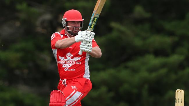 Michael Allen in action for Gisborne. Picture: Hamish Blair