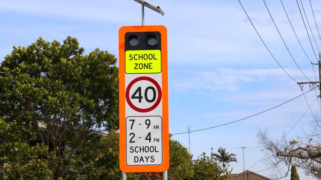 Maintenance is underway for a Boyne Valley school’s school zone.