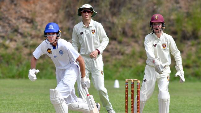 St Edmund's College batsman Sam Callaghan. (Picture, John Gass)