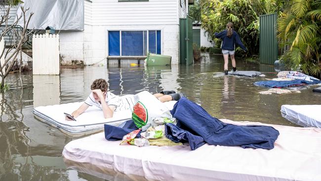 The Holloways had just received new mattresses after February’s floods. Picture: Darren Leigh Roberts