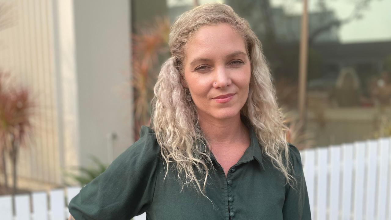 Gender-based violence specialist Chay Brown at Darwin Local Court following her coronial testimony on Thursday November 9.