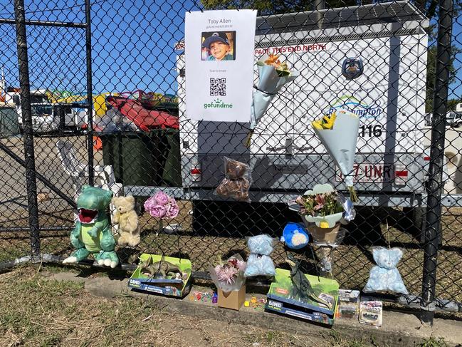 Tributes for three-year-old Toby Allen continue to grow at the Rockhampton Showgrounds a week after he was tragically killed after being hit by a car.