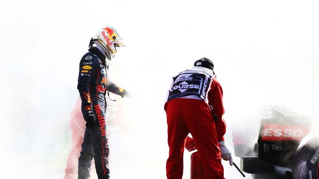 Max Verstappen had a drama-filled day at Albert Park. Picture: Getty