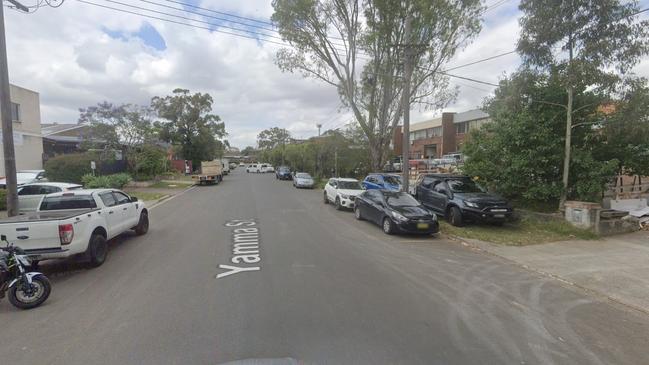 A man’s leg has been amputated after it became stuck in machinery in a horror workplace injury in Sydney’s west. Emergency services were called to Yamma St in Sefton just after 8.45pm Sunday. A NSW Ambulance spokesman confirmed a man in his 70s had reportedly got his leg stuck in machinery. Fire and Rescue NSW rushed to the scene with spokesman confirming a specialist rescue fire truck was sent out. Picture: Google Maps.