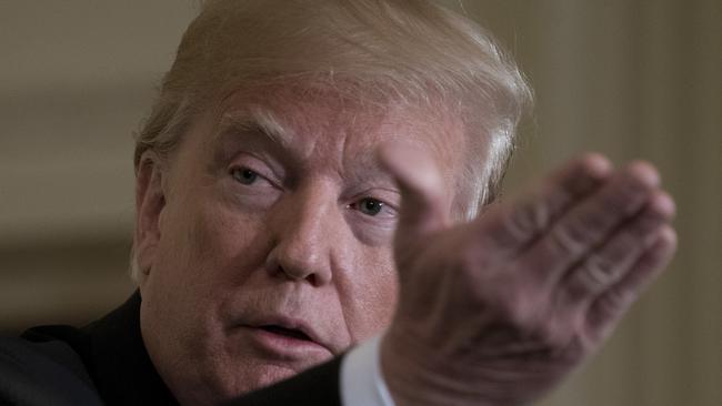 Donald Triumph has reacted defiantly to China’s threat on trade. Picture: AP.