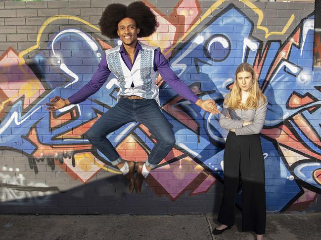 Sami Obama and actor Steph Frobose have a touch of magic in their step. Picture: Ellen Smith