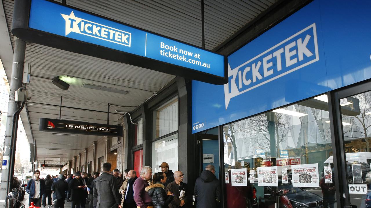 Ticketek has come under fire again. Picture: David Caird