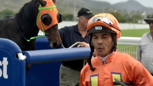 Tennessee Boy's jockey Wanderson D'Avila. Picture: Evan Morgan.