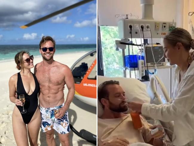Season seven bachelor contestant Kristen Czyszek posted a video to her Instagram account on Wednesday detailing the moment her partner and freediver Sam Hologram was rushed to hospital while on holiday in Bali. Photo: Instagram