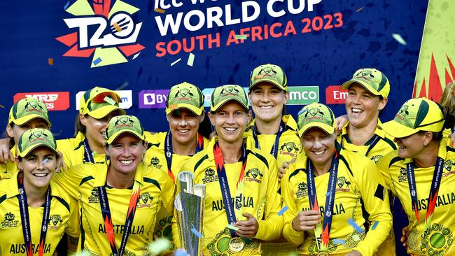 Australia beat tournament hosts South Africa at last year’s World Cup. Picture: Ashley Vlotman/Gallo Images/Getty Images