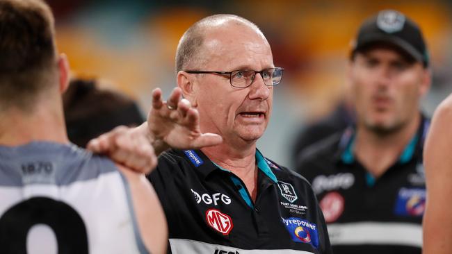 Port Adelaide coach Ken Hinkley has been at the helm since 2013. Picture: Michael Willson (Getty).