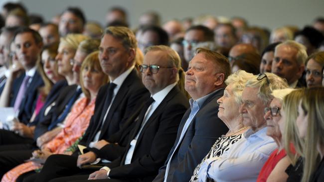 Mourners paid tribute to the former Labor MP. Picture: NCA NewsWire / Andrew Henshaw