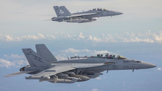 EA-18G Growler aircraft. Picture: ADF