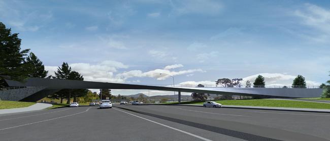 An artist’s impression of the Bridge of Remembrance. Picture: Hobart City Council