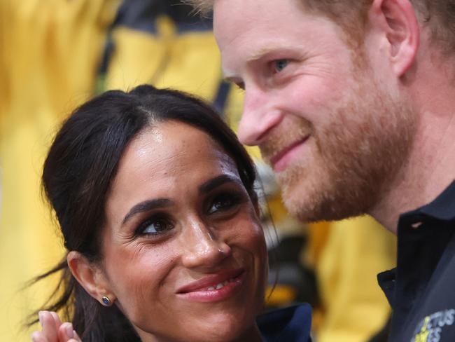 The Duke and Duchess of Sussex attend the Invictus Games in Deusseldorf on September 15, 2023. (Photo by Chris Jackson/Getty Images for the Invictus Games Foundation)