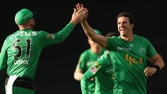 Worrall in action for the Melbourne Stars in BBL09. Picture: Mark Metcalfe/Getty Images