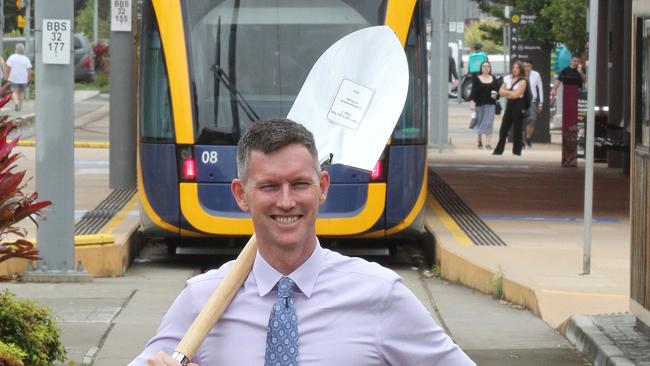 Transport Minister Mark Bailey on the Gold Coast. Pic Mike Batterham.