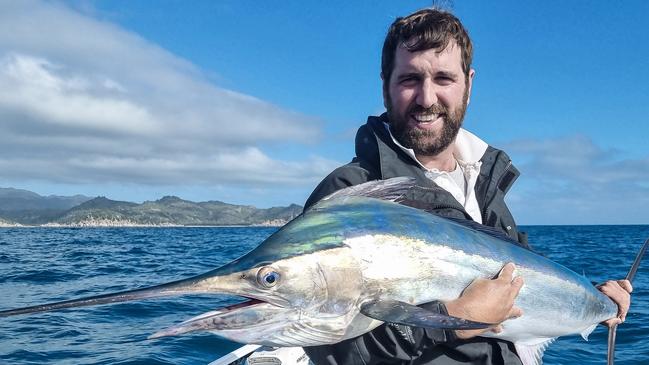 Small black marlin like this one caught and released by Andrew Lilley are exciting the regions game fishers