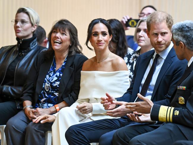 Prince Harry and Meghan Markle, pictured this week in New York, have broken their silence on the Israel-Hamas conflict. Picture: Getty Images