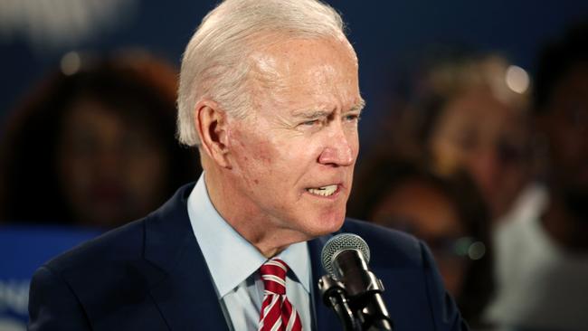 Democratic presidential candidate Joe Biden. Picture: AP