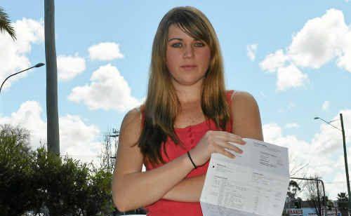 Warwick resident Lara Hemmings was shocked by her latest power bill. Picture: Kerri Burns-Taylor