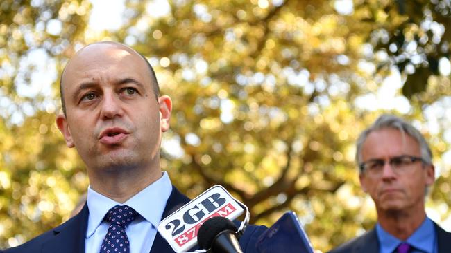 NRL Chief Executive Todd Greenberg speaks to the media in Sydney.