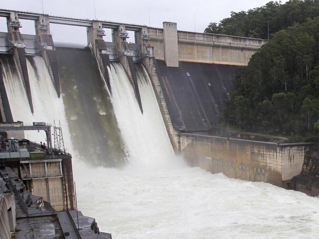 Warragamba Dam in western Sydney spills for the first time 14 years as it is at 100 per cent capacity.