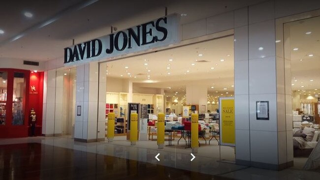 David Jones at Tuggerah was another place Leah Floyd liked to go shoplifting. Picture: supplied