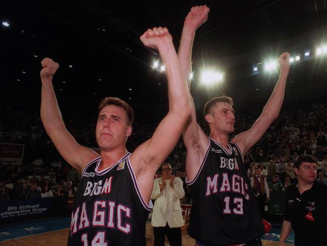 NBL champions with the Magic in 1996, Andrew Parkinson and Chris Anstey remain the closest of friends.