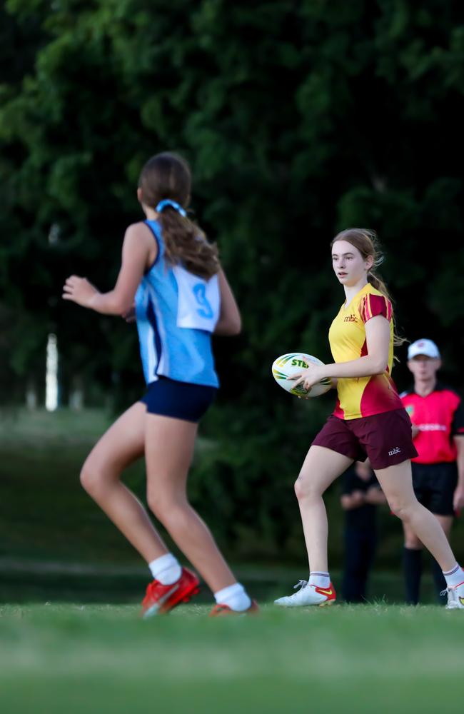 Moreton Bay College touch football young gun Annie Keough.